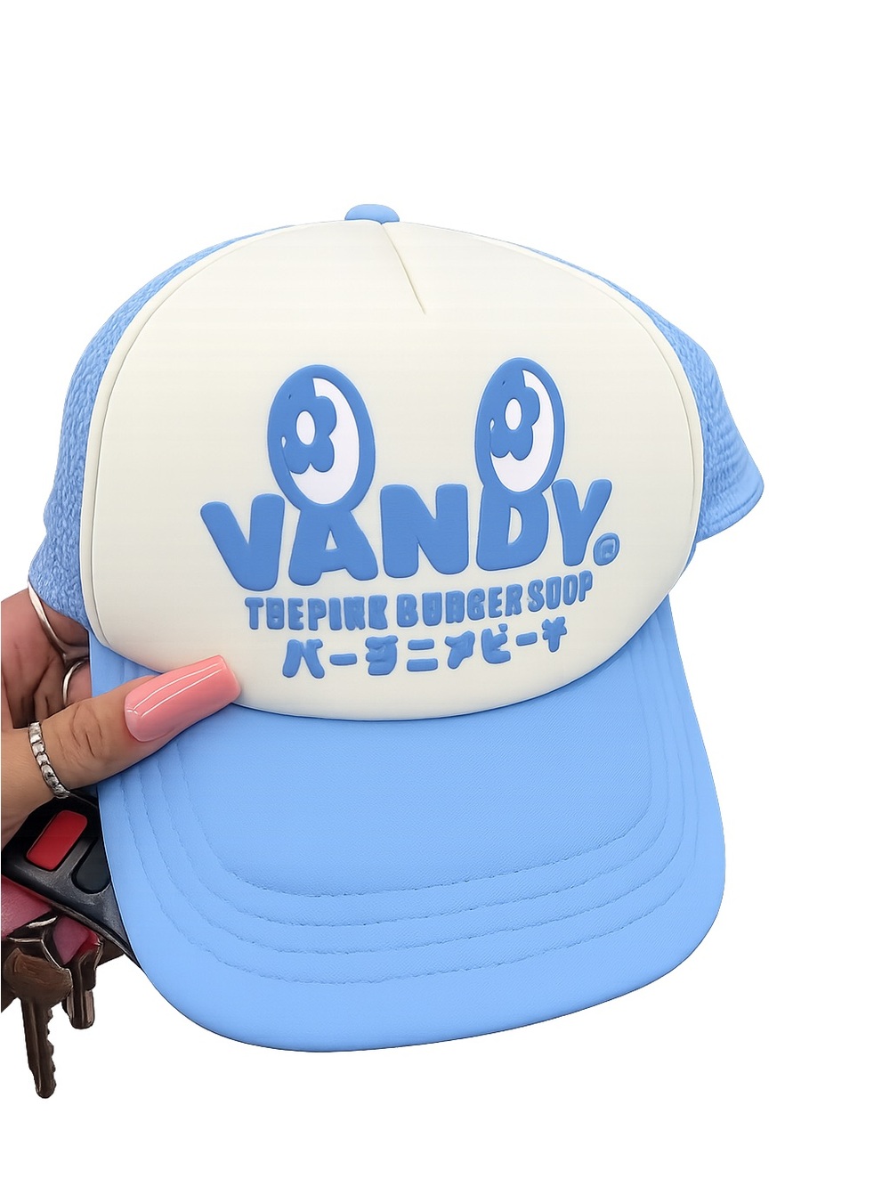 Vandy Two-Tone Blue & Cream Trucker Hat